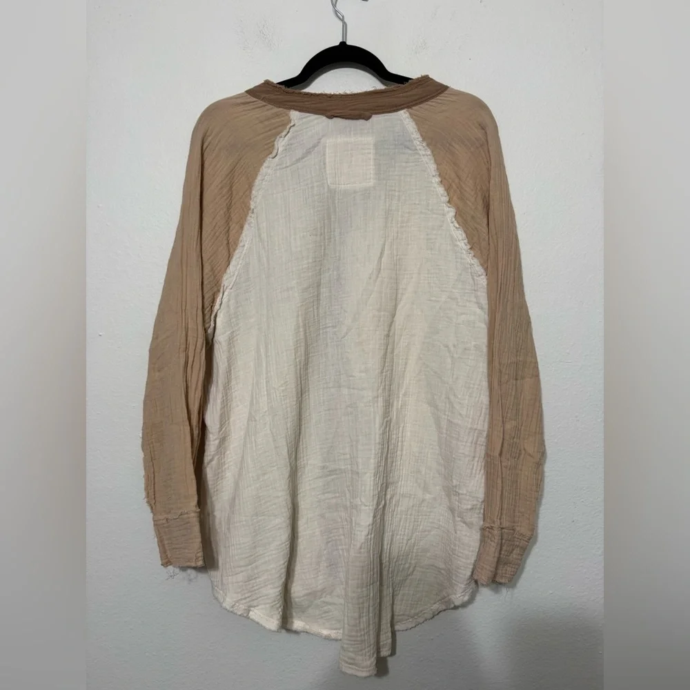 Aerie Gauzy Coverup Shirt Medium